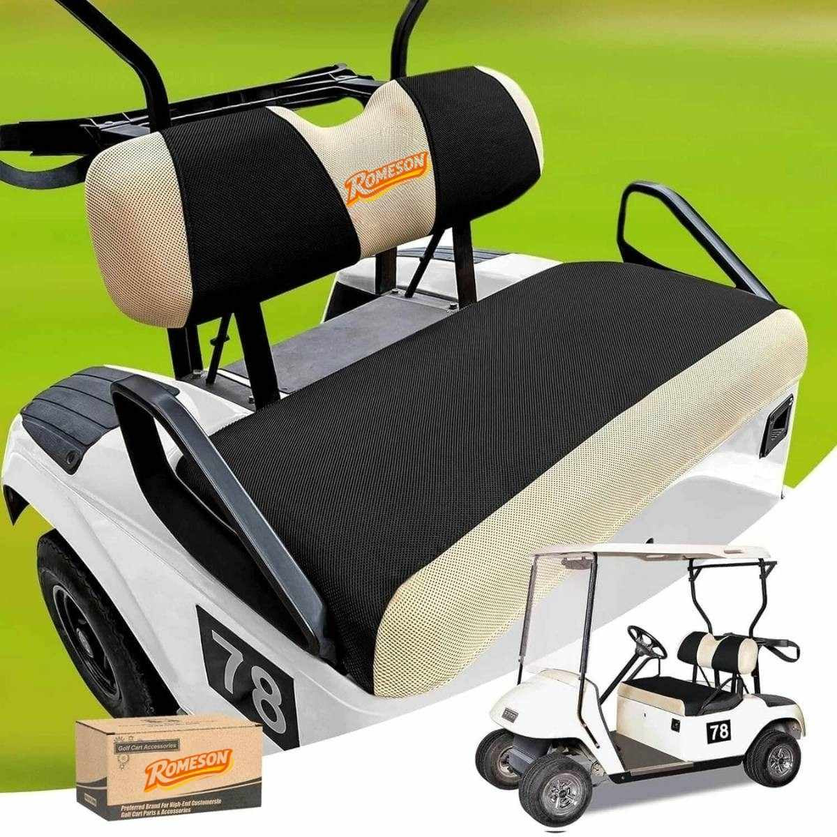 Premium Golf Cart Front Seat Covers for EZGO TXT RXV & Club Car DS 2000-up