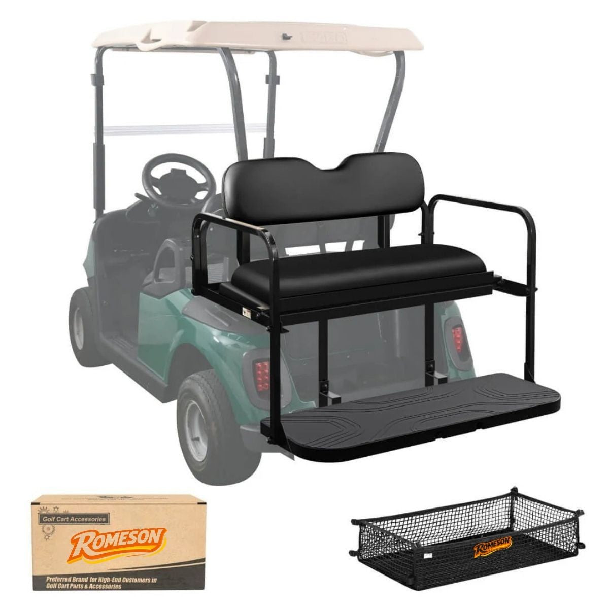 Golf Cart Folding Rear Seat Kit for EZGO RXV