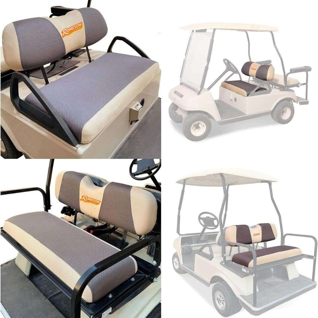 Golf Cart Front Rear Seat Cover Set for Club Car Precedent Onward Tempo & Yamaha G29 Drive & Drive 2