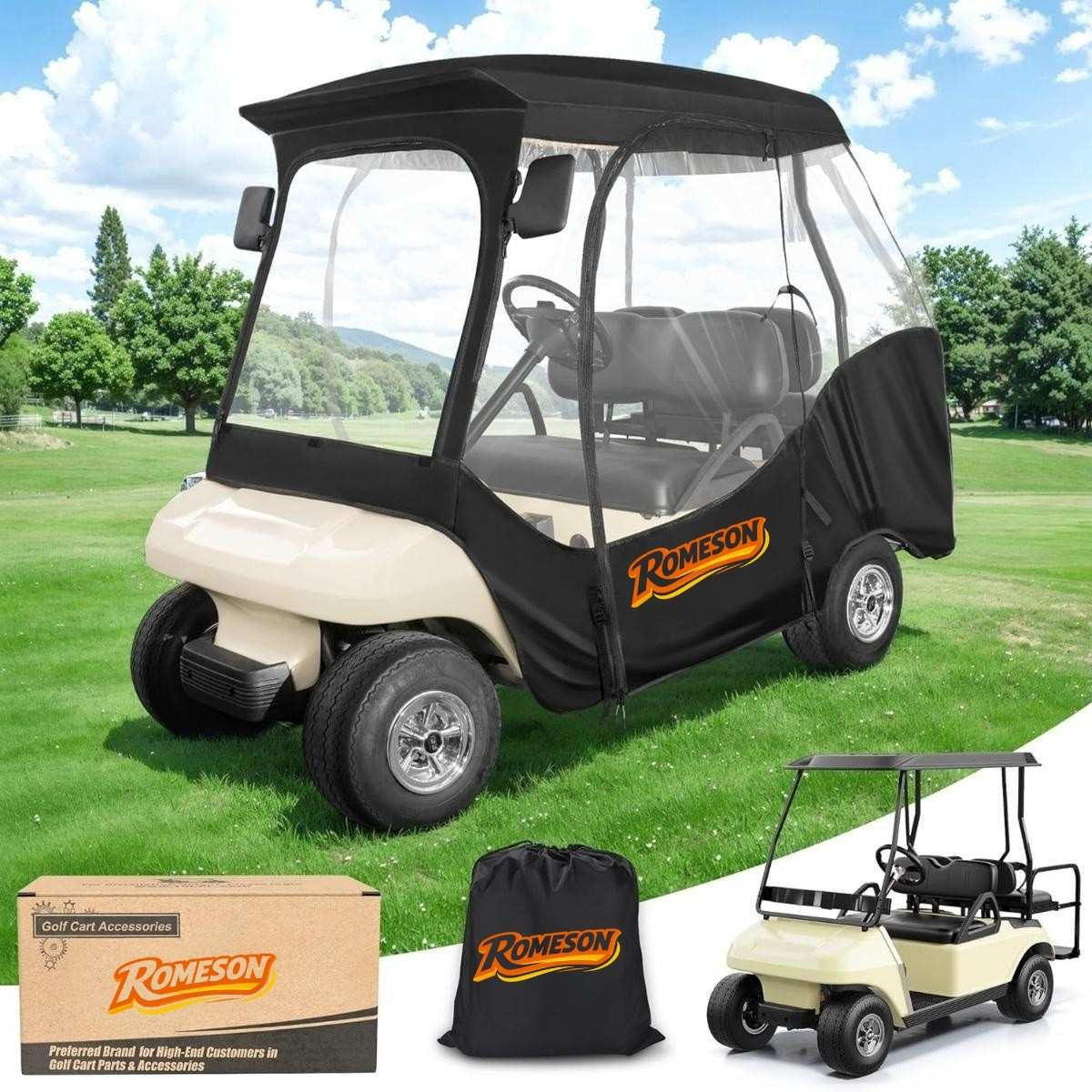 Golf Cart Enclosures for 4 Passenger Club Car DS Main image