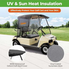 Golf Cart Sun Shade For EZGO TXT RXV & Club Car Precedent DS