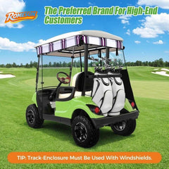Track Style Golf Cart Enclosure for 2 Passenger Yamaha G29 Drive