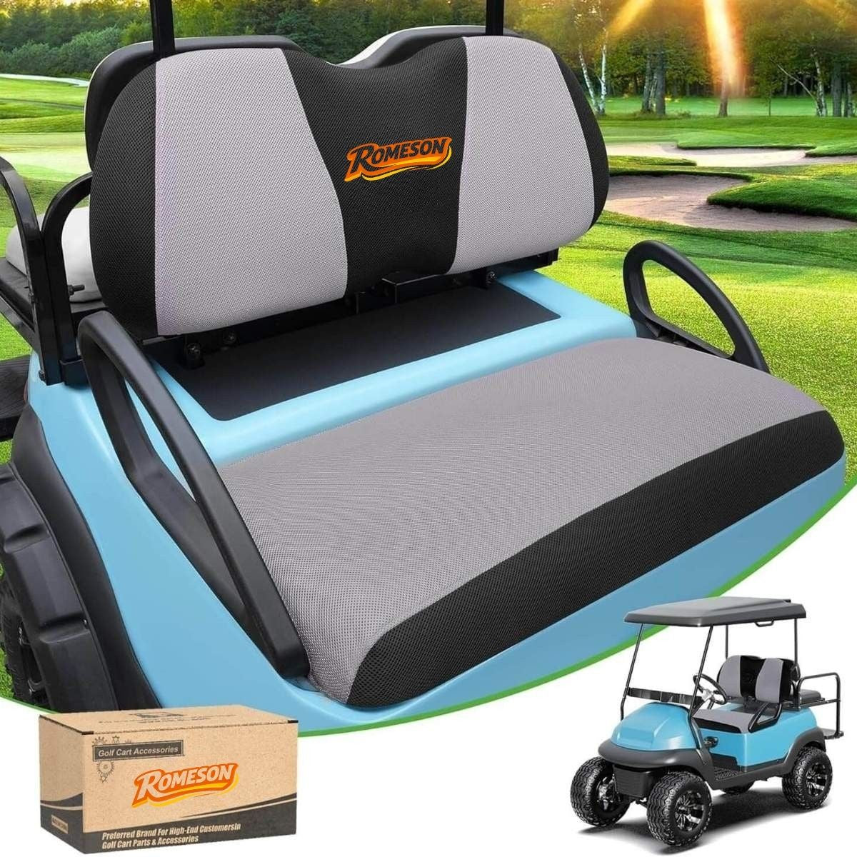 Golf Cart Seat Cover Fits Yamaha & Club Car Precedent Original Front Seat
