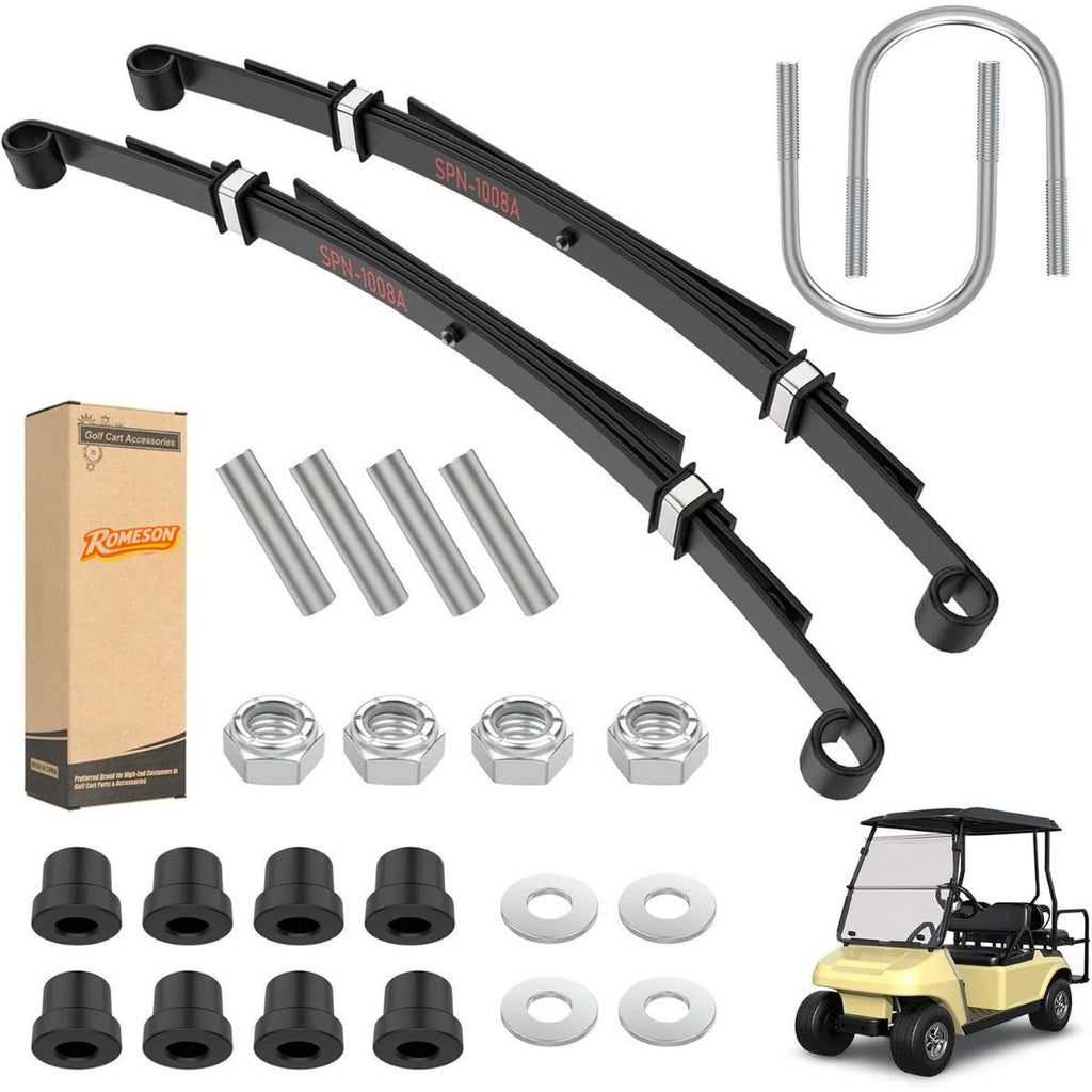 Golf Cart Rear 4-Leaf Springs Kit Heavy Duty For Club Car DS