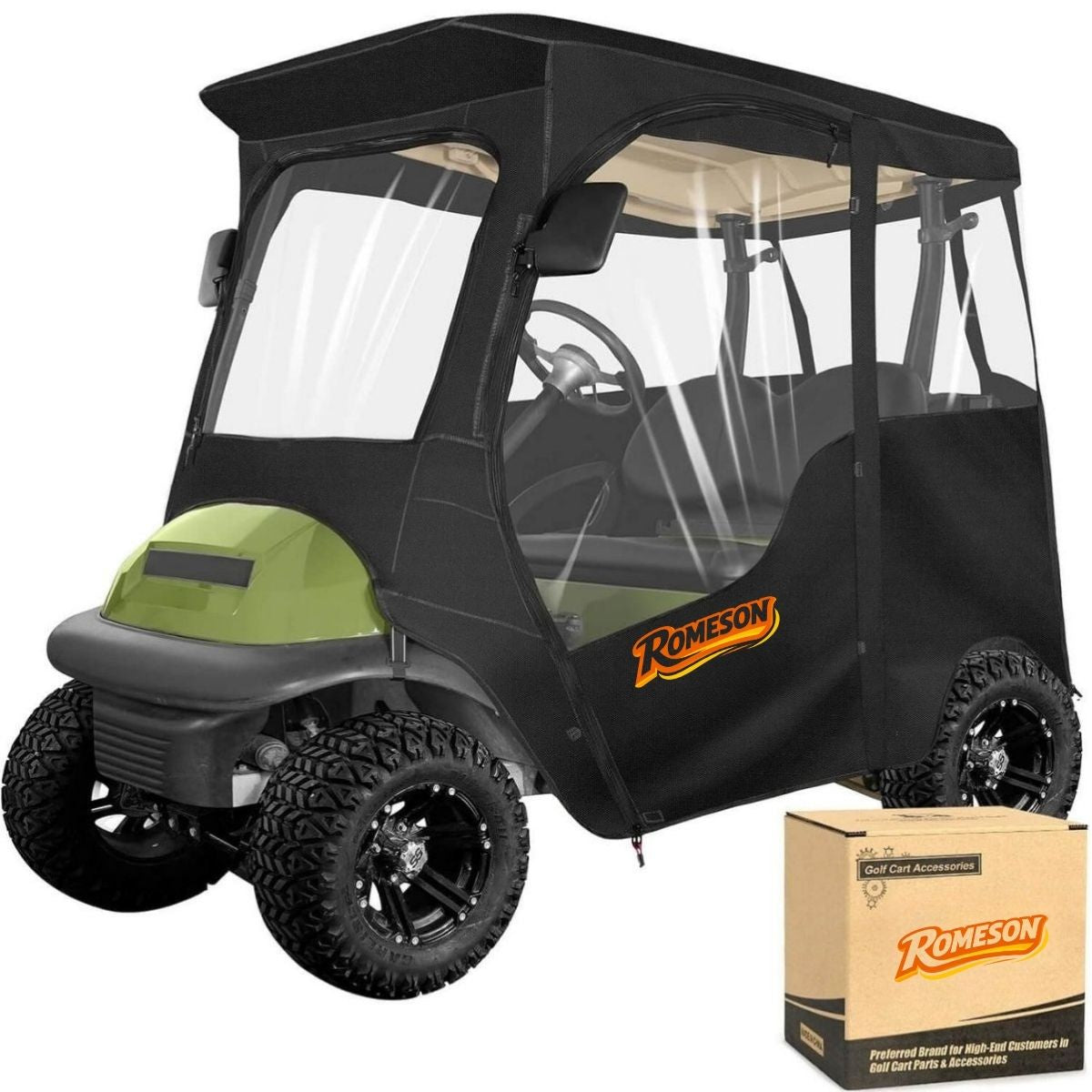 Golf Cart Enclosures for Club Car Precedent, Onward & Tempo  2 Passenger