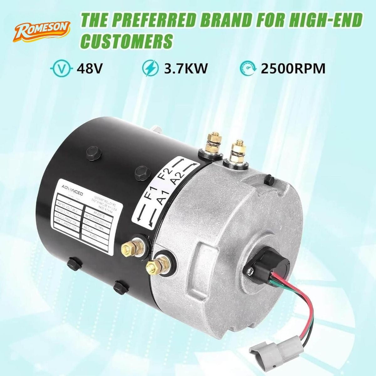 Golf Cart Electric Motor DC 48V 3.7KW for Club Car DS & Precedent 2001-up Secondary image