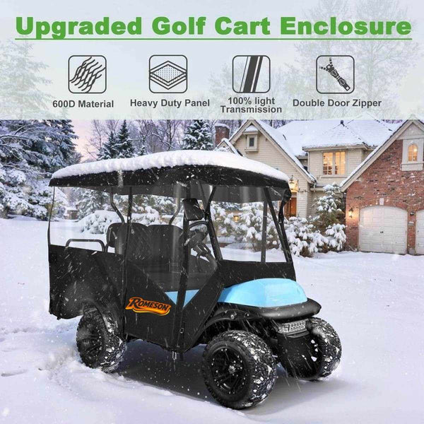 Golf Cart Enclosure Extended Roof 4 Passenger Universal