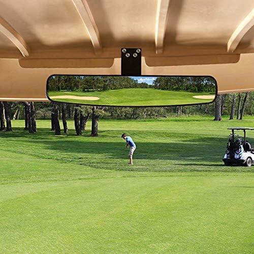 Golf Cart Mirrors Extra Wide 270 Degree Adjustable Universal Secondary image