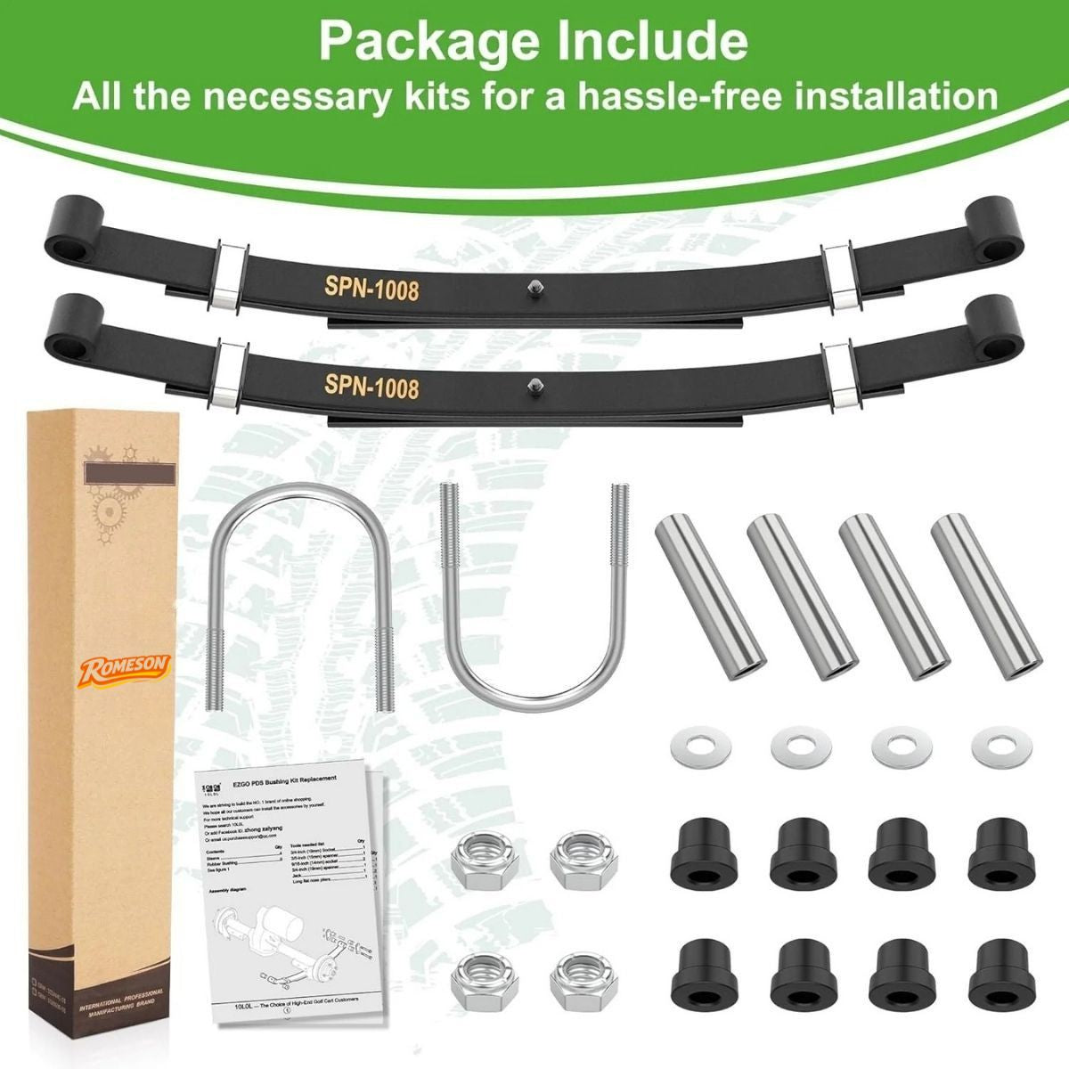 Golf Car Suspension Leaf Spring Kit for Club Car DS 1981-Up Main image