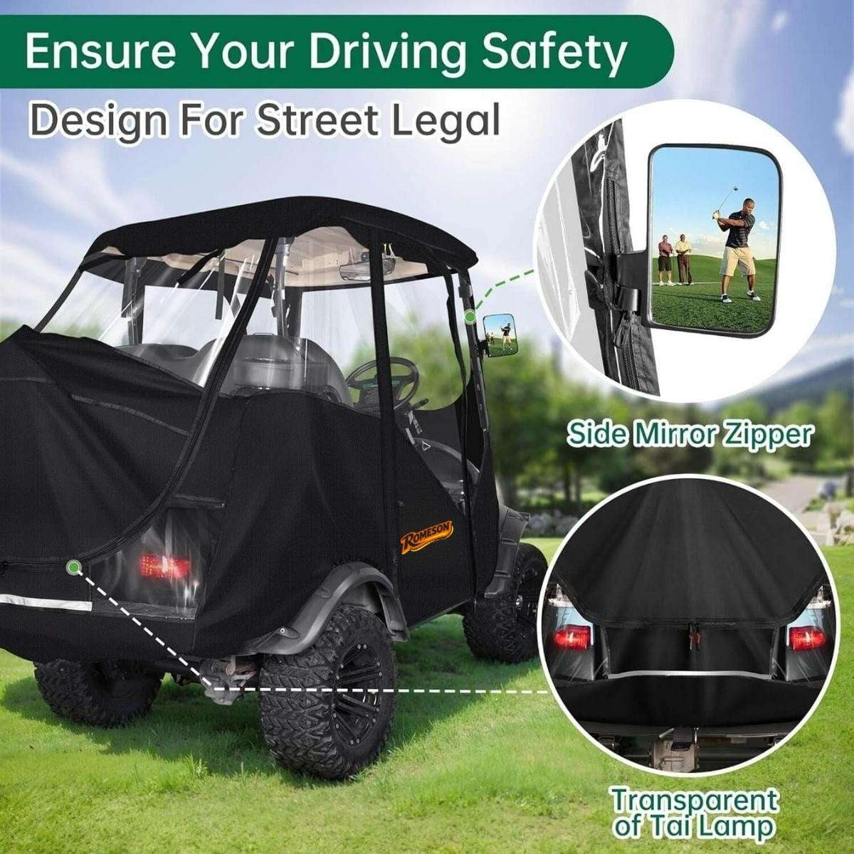 Golf Cart Enclosure for 4 Passengers Club Car Precedent
