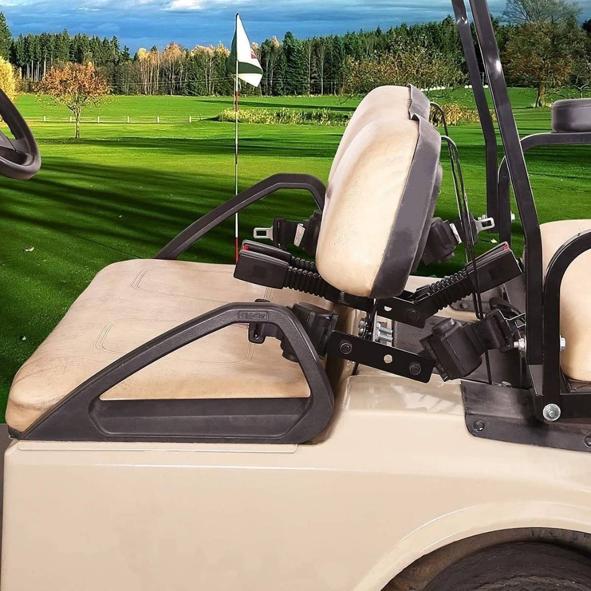 Golf Cart Seat Belts Universal Kit for Club Car EZGO Yamaha Secondary image