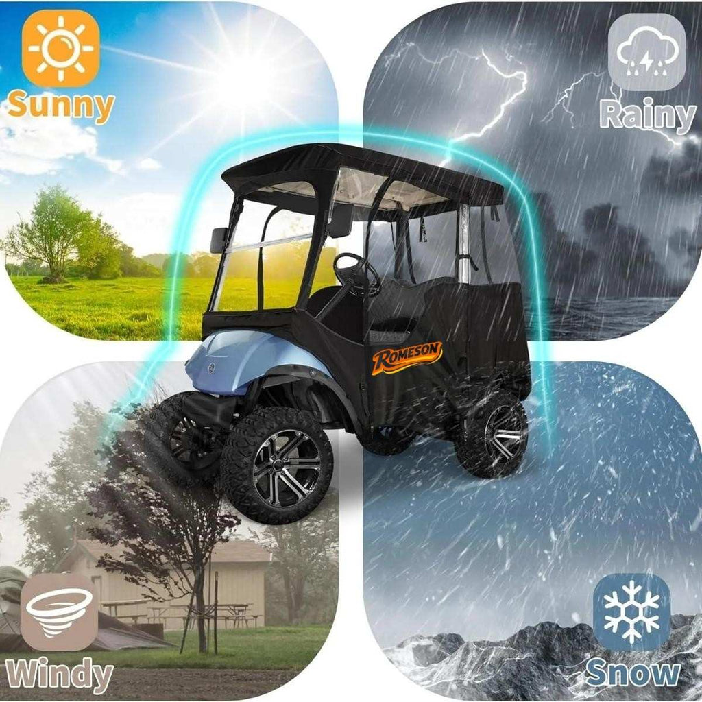 Golf Cart Enclosure for Yamaha G14 G16 G22 G29 Drive 2