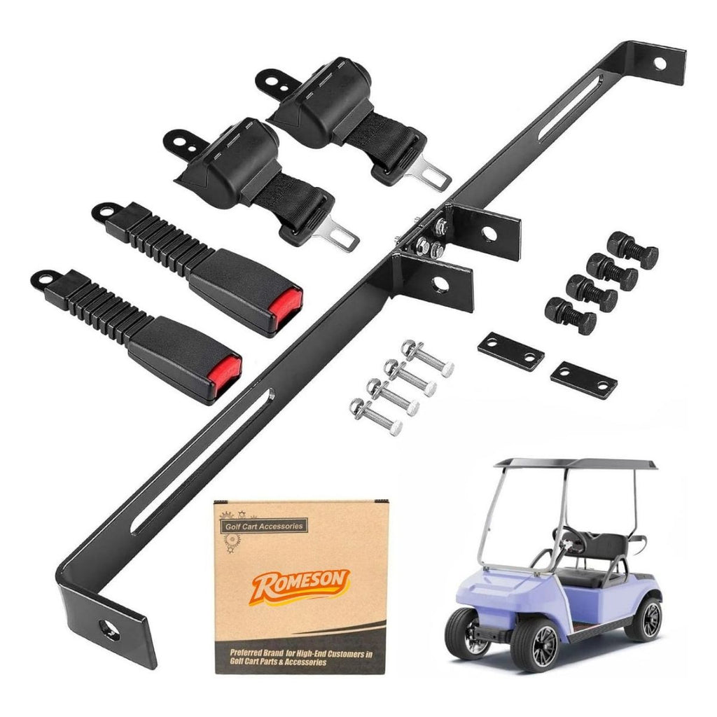 Golf Cart Seat Belts & Bracket Kit Universal