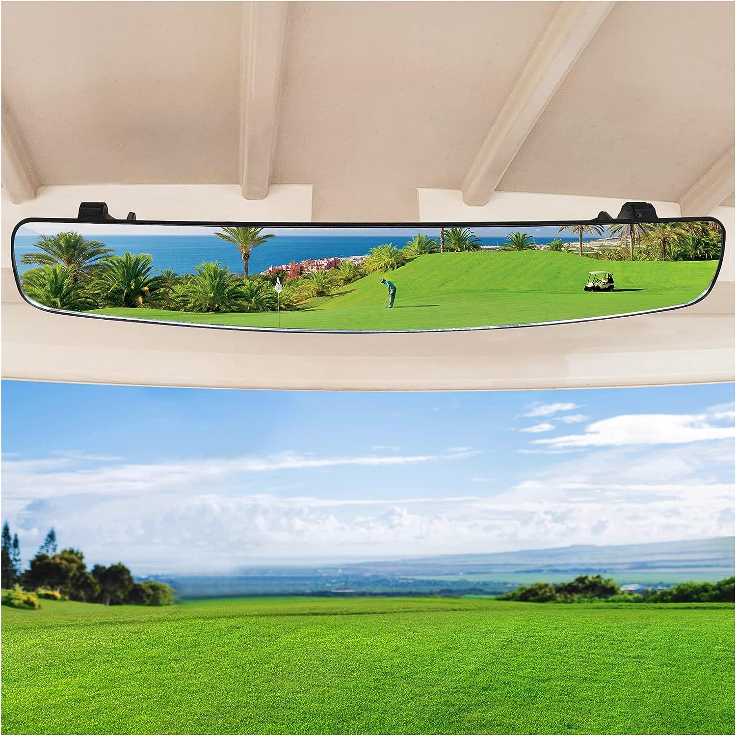 Golf Cart Rear View Mirror for Sale HD Wide Angle Universal Secondary image
