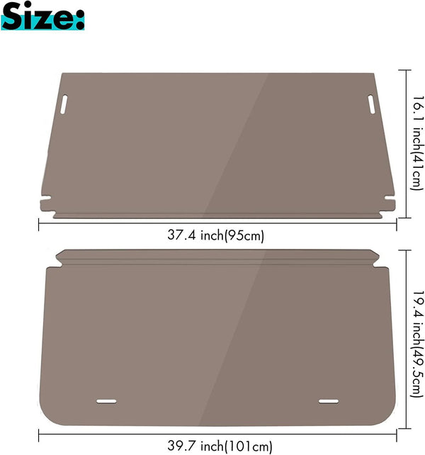 Golf Cart Windshield for Club Car DS 1982-UP Foldable Sport Tinted