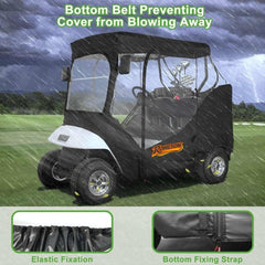 Golf Cart Enclosure for EZGO TXT & RXV 2 Passenger