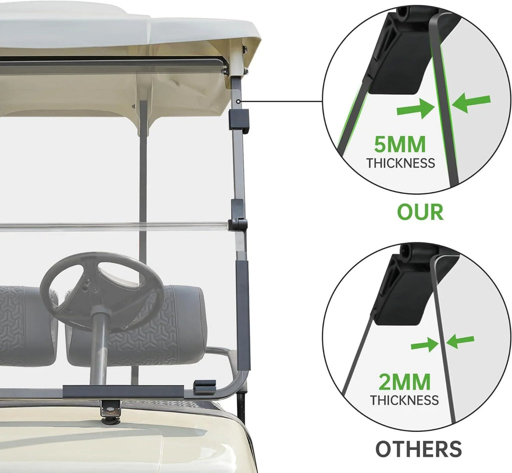 Golf Cart folding windshield for Yamaha G14 G16 G19 G&E 1995-2003