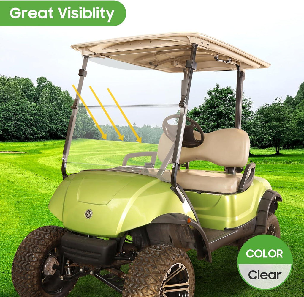 Golf Cart Windshield for G29/Drive 2007-2016 Yamaha Transparent Foldable