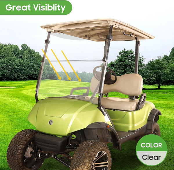 Golf Cart Windshield for G29/Drive 2007-2016 Yamaha Transparent Foldable