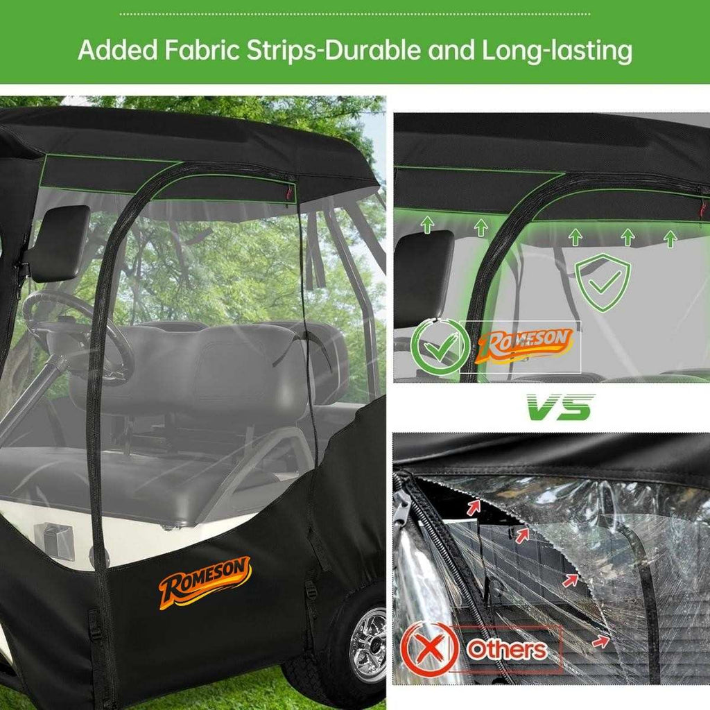 Golf Cart Enclosures for 4 Passenger Club Car DS
