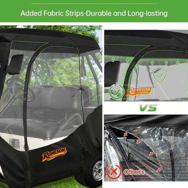 Golf Cart Enclosures for 4 Passenger Club Car DS