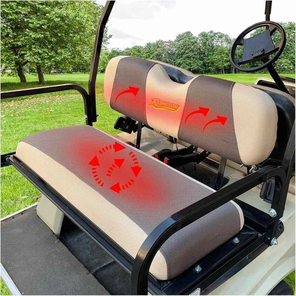 Golf Cart Front Rear Seat Cover Set for Club Car Precedent Onward Tempo & Yamaha G29 Drive & Drive 2