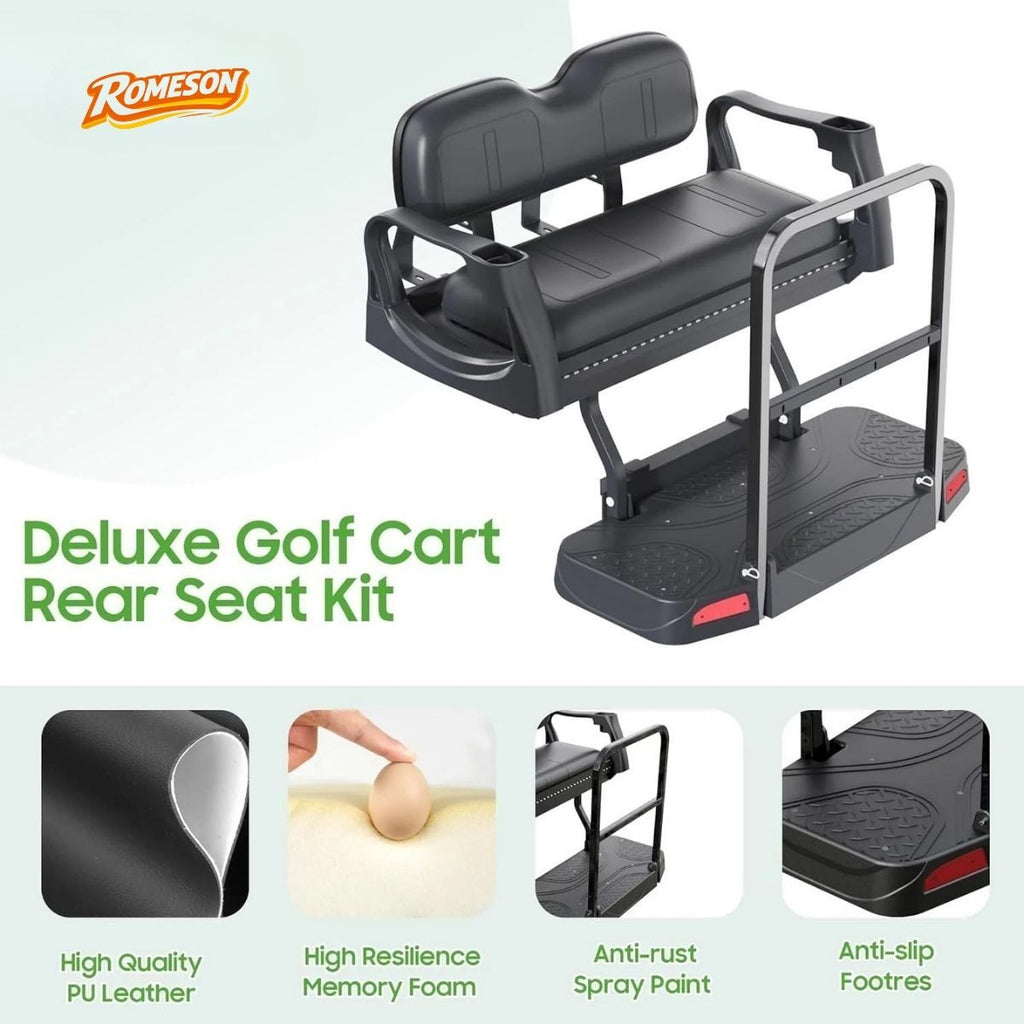 Luxury Golf Cart Flip Seat for EZGO TXT (1995-Up)
