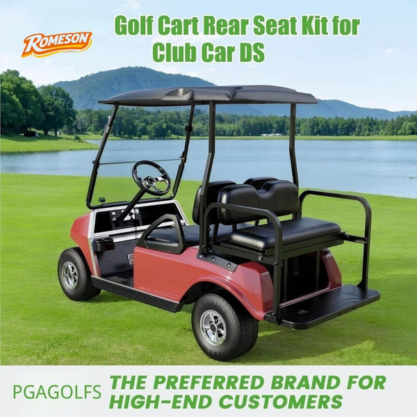 180° Flip Golf Cart Back Seat for Club Car DS Ergonomic Comfort Seat