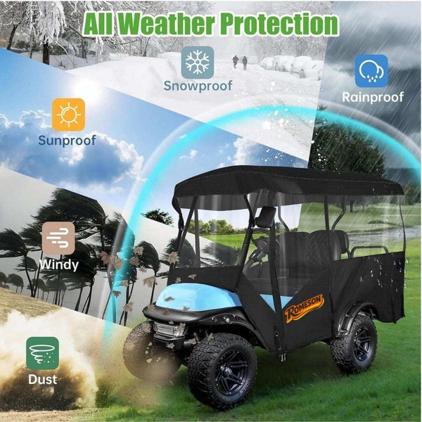 Golf Cart Enclosure Extended Roof 4 Passenger Universal