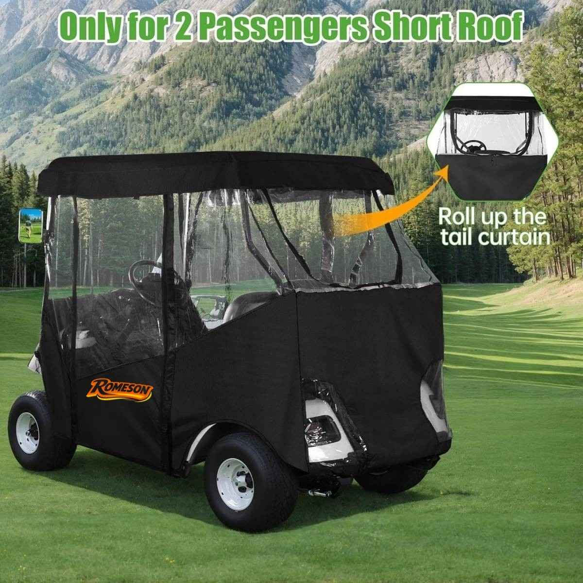 Golf Cart Enclosure Protection for Club Car & EZGO 2-Passenger Secondary image