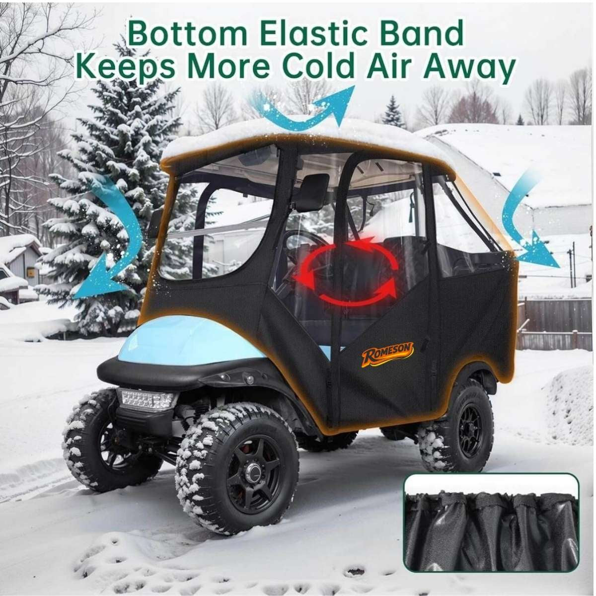 Golf Cart Enclosure for 4 Passengers Club Car Precedent