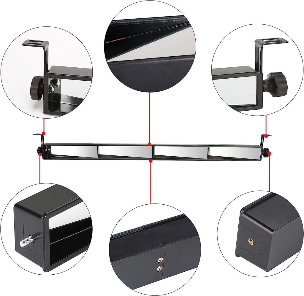 Golf Cart 4 Panel & 5 Panel Rearview Mirror Universal