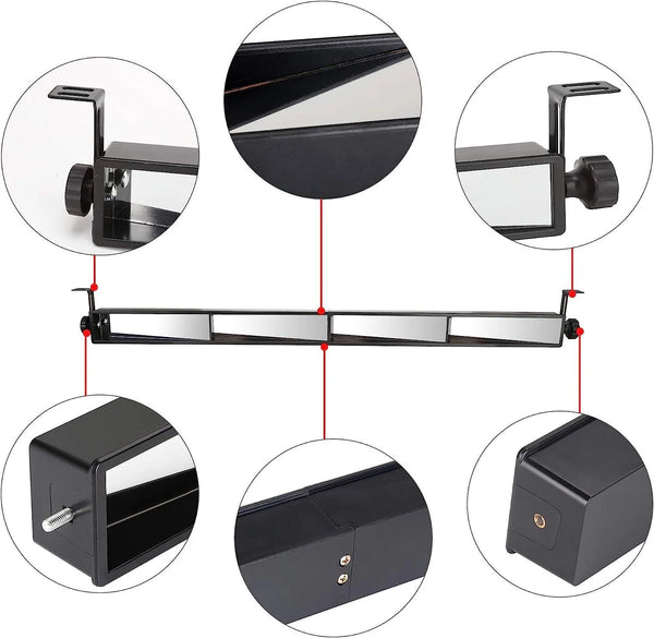 Golf Cart 4 Panel & 5 Panel Rearview Mirror Universal