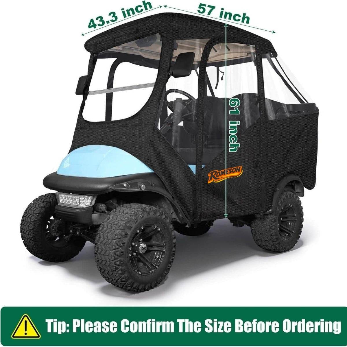 Golf Cart Enclosure for 4 Passengers Club Car Precedent