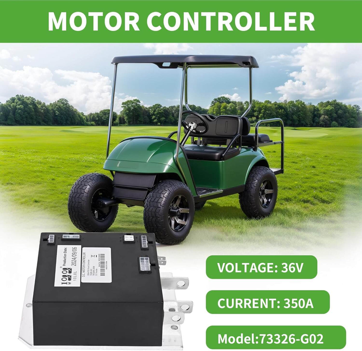 Golf Cart Motor Controller 36V 350A for EZGO TXT 2000-2009 PDS Shunt Controller