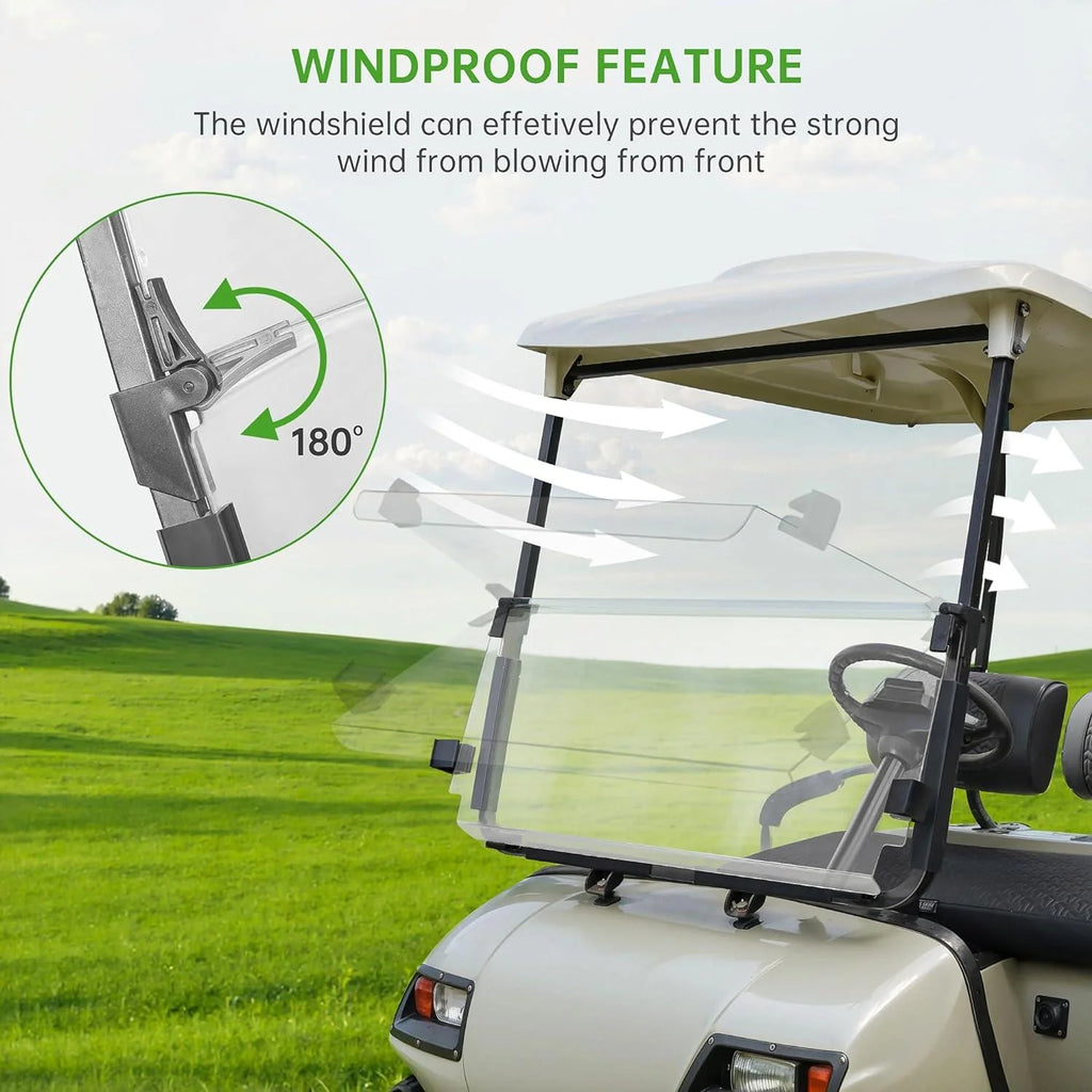 Golf Cart folding windshield for Yamaha G14 G16 G19 G&E 1995-2003