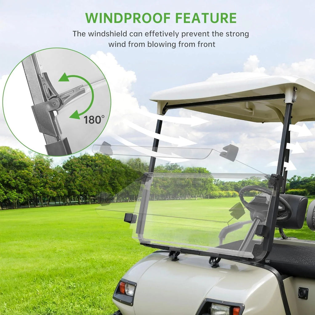 Golf Cart Folding Windshield for 2003-2006 Yamaha G22