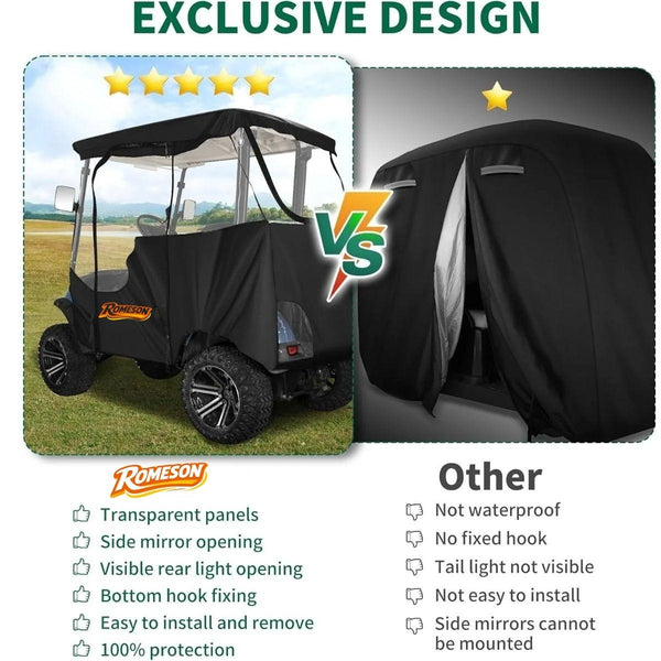 Golf Cart Enclosure for Yamaha G14 G16 G22 G29 Drive 2
