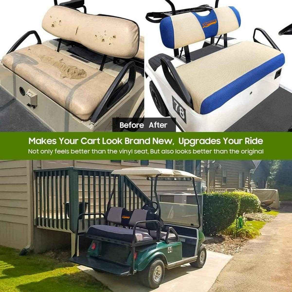 Premium Golf Cart Front Seat Covers for EZGO TXT RXV & Club Car DS 2000-up