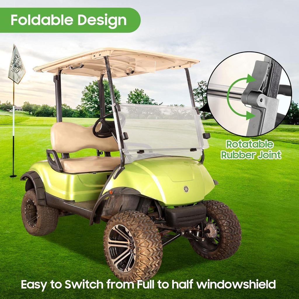 Golf Cart Windshield for G29/Drive 2007-2016 Yamaha Transparent Foldable