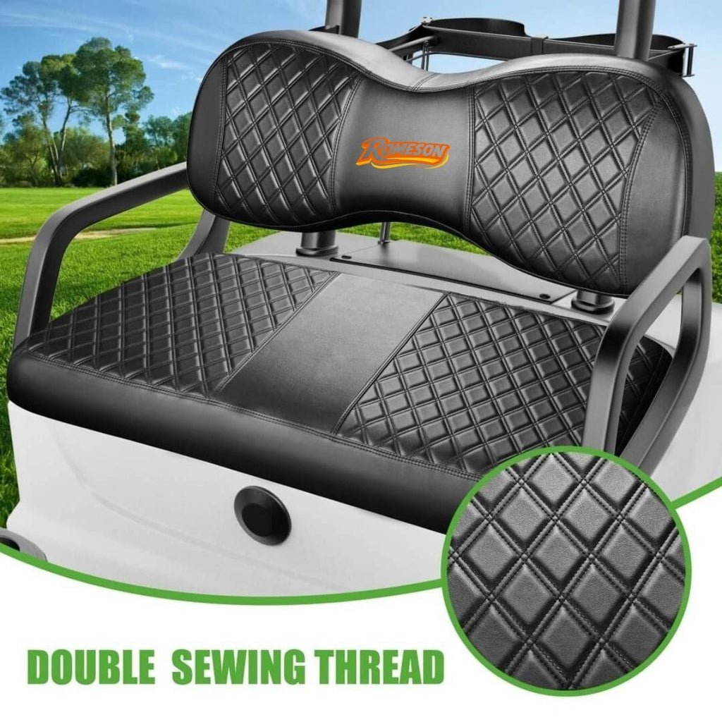 Golf Cart Seat Cover Diamond Leather Design for Yamaha G29 Drive & Driver 2
