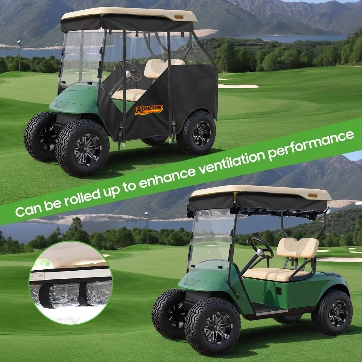 Smart Track Style Golf Cart Enclosures for EZGO TXT 2 Passenger