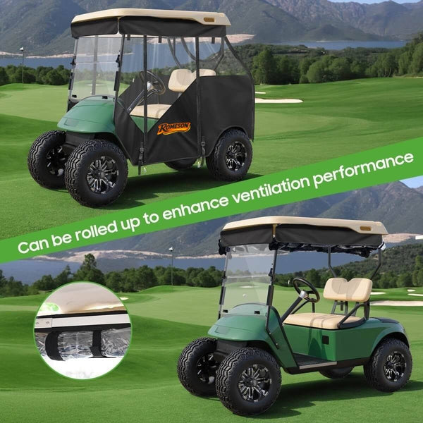 Smart Track Style Golf Cart Enclosures for EZGO TXT 2 Passenger