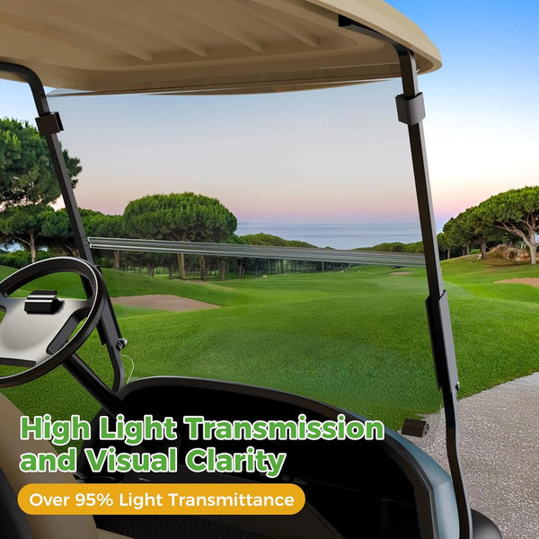 Golf Cart Windshield for Club Car Precedent (2004-Up), Tempo & Onward (2017-Up)