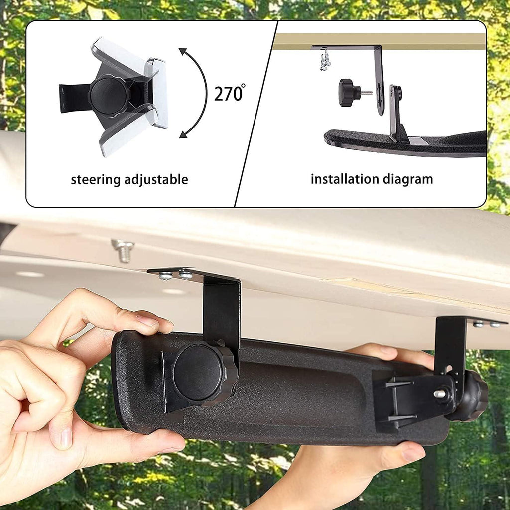 Golf Cart Side View Mirrors and Rear View Mirrors Foldable Universal