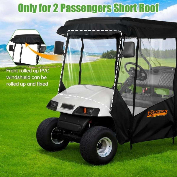 Golf Cart Enclosure Protection for Club Car & EZGO 2-Passenger
