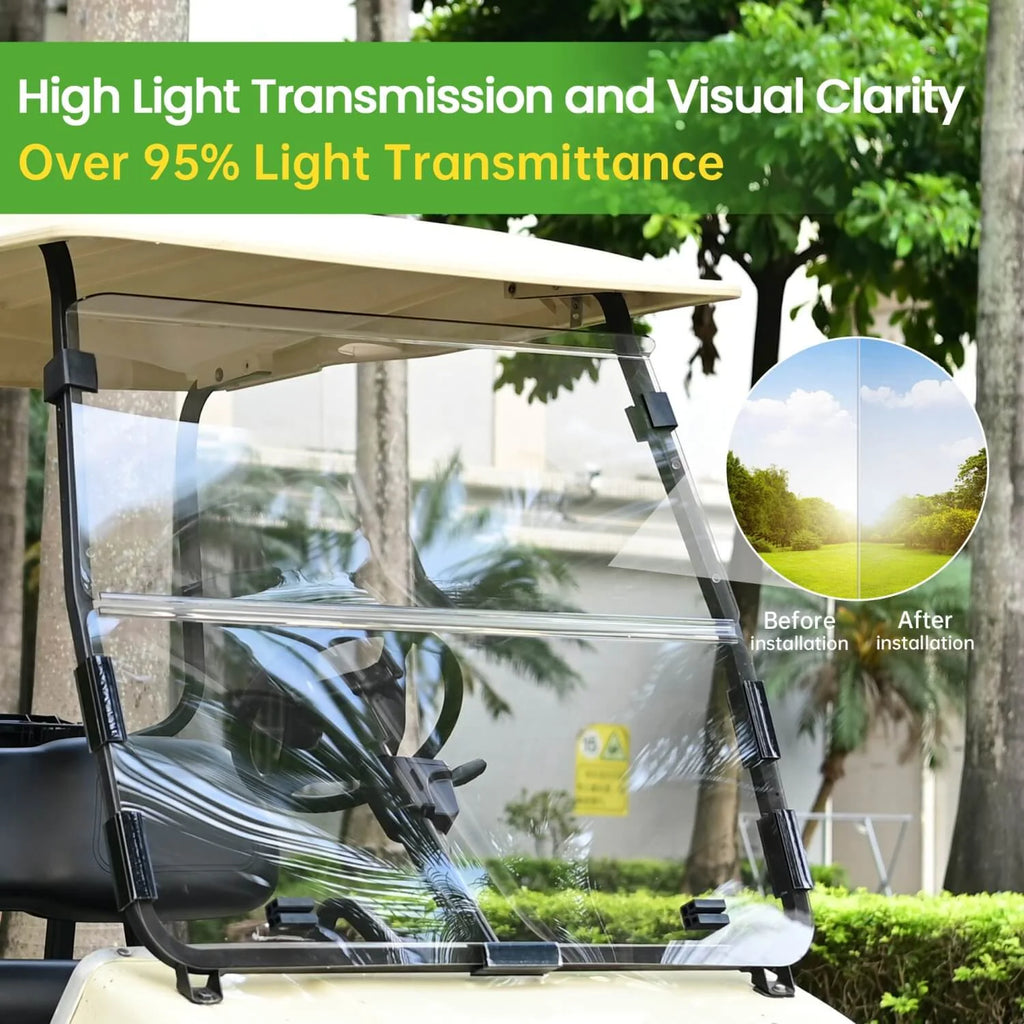 Acrylic Golf Cart Windshield for Club Car DS – 4mm