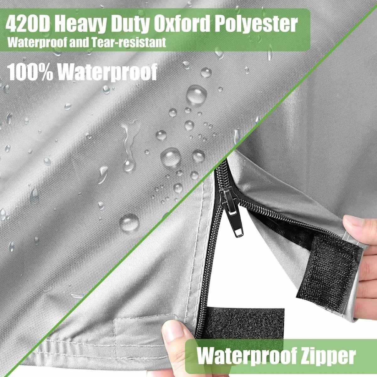 6 Seater Waterproof Golf Cart Cover 420D Oxford Cloth Universal