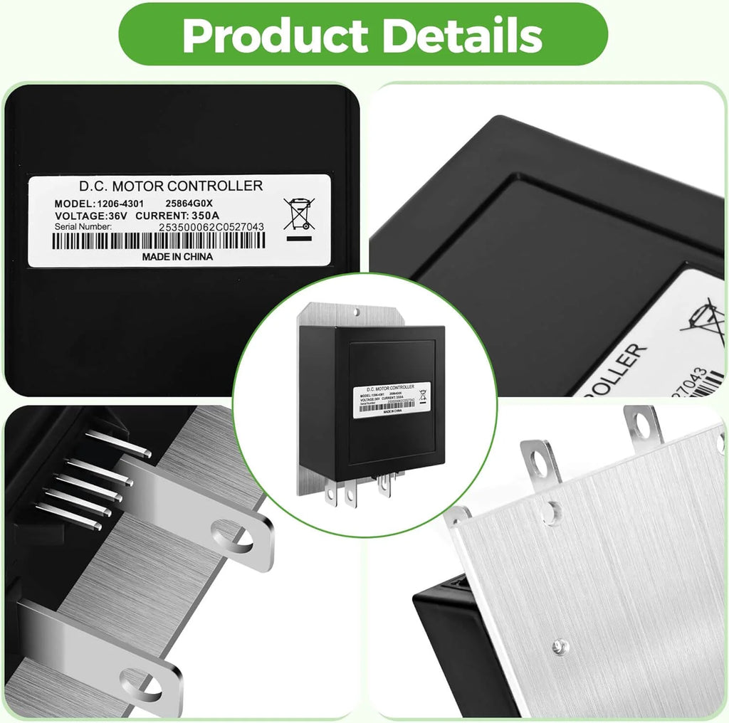 Golf Cart Speed Controller 36V 350A 5Pin Suitable for Curtis EZGO TXT and MED