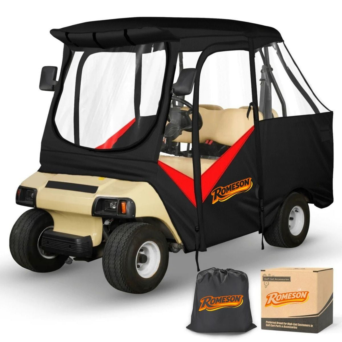 Golf Cart Enclosures for 4 Passenger Club Car DS